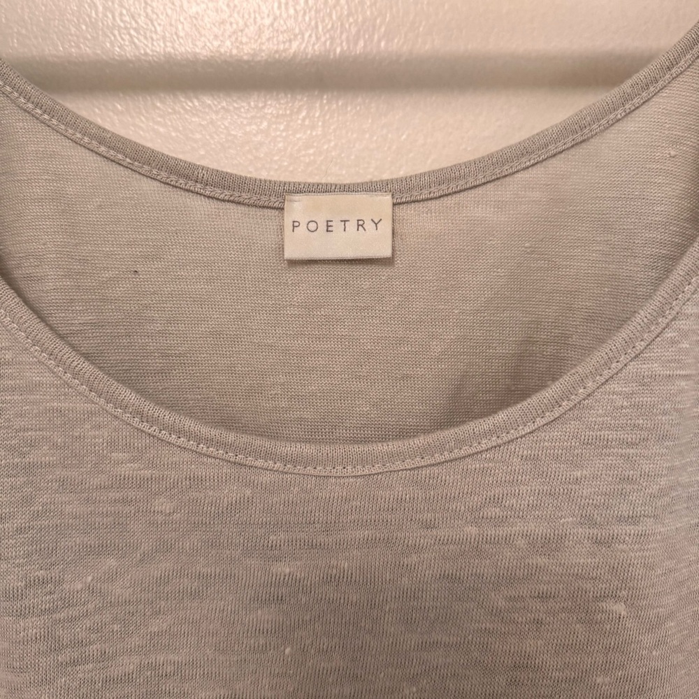 Poetry Gray Tank Top - Picture 2 of 5